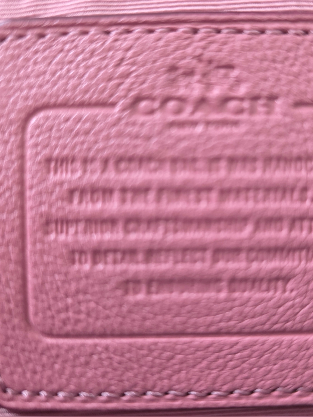 Coach Pink Pebbled Leather Shoulder Hobo - Picture 8 of 9
